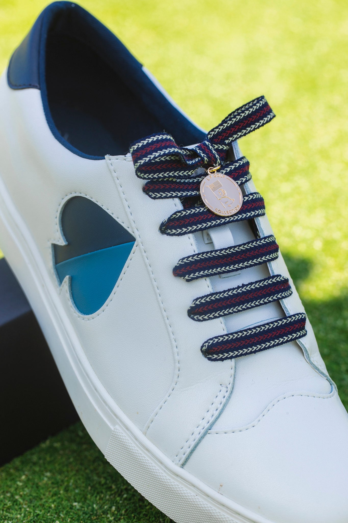 Snazzy Shoelaces - Pink & Dark Blue