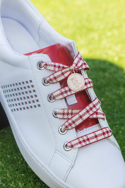 Snazzy Shoelaces - Pink & Dark Blue