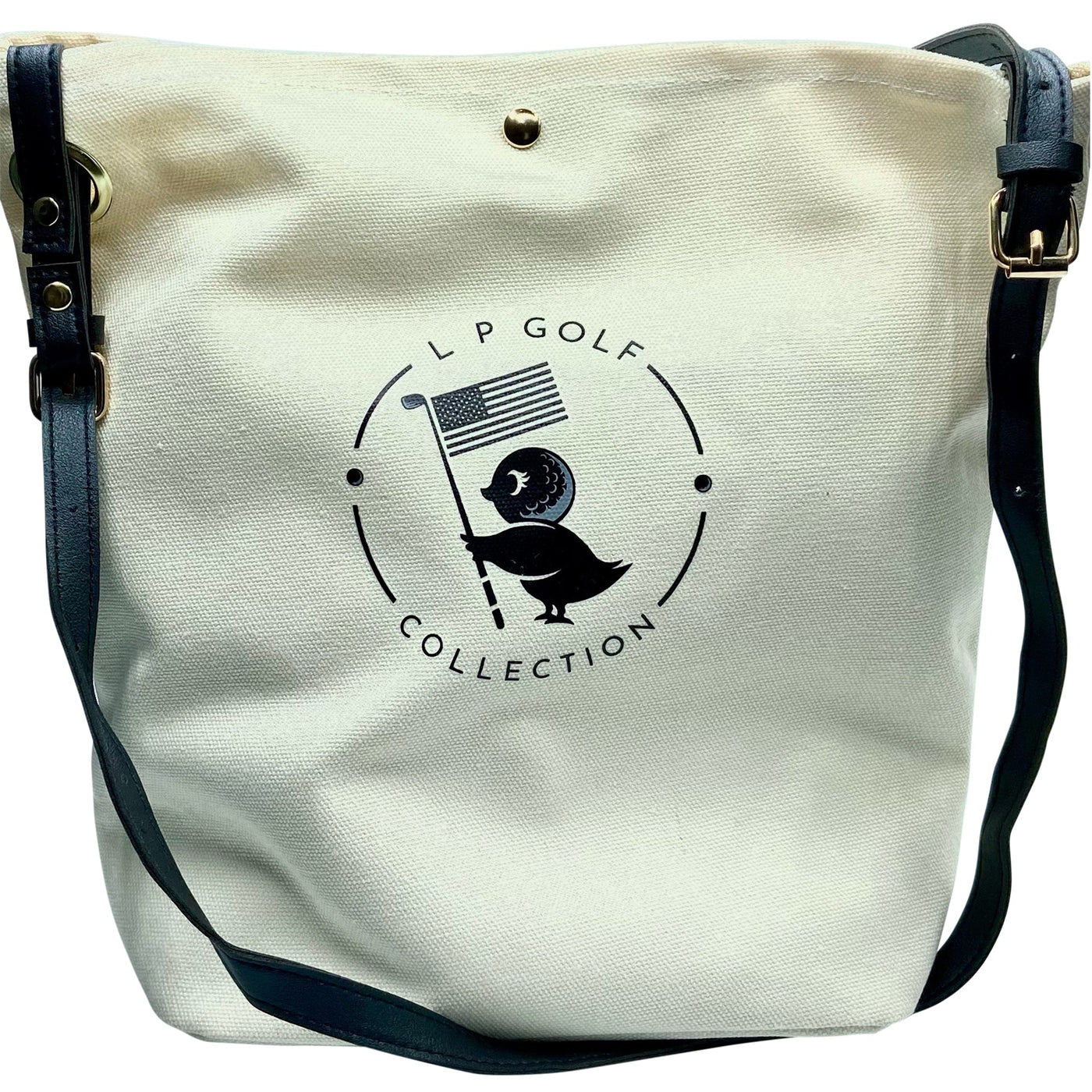 Black LPGC Tote Bag with (Faux) Leather Strap