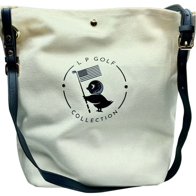 Black LPGC Tote Bag with (Faux) Leather Strap