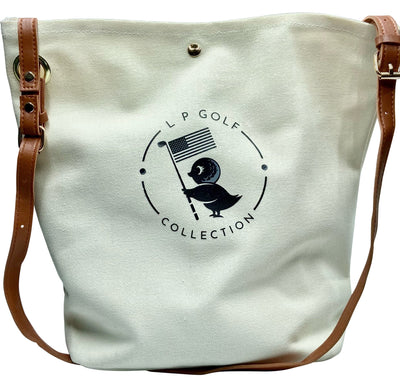 Black LPGC Tote Bag with (Faux) Leather Strap